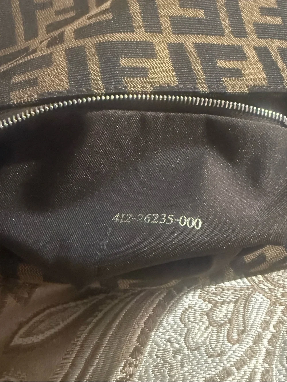 Fendi Brown and Black FF Canvas Shoulder Bag w/ Dust bag!